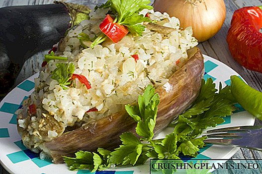 Eggplant e Ngotsoe ka Rice le kuku