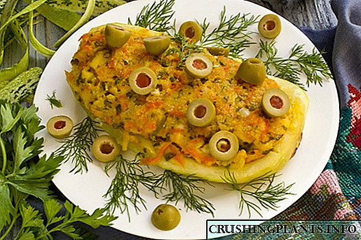 Zucchini bi Cottage Cheese and Vegetables dagirtî