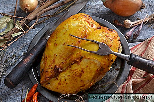 پستان مرغ را با دود مایع پخته می شود