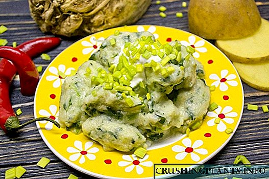 Gnocchi nga adunay kintsay, spinach ug patatas
