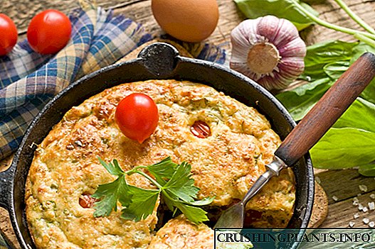Omelet bil-ġobon tad-dgħajsa u l-ispinaċi