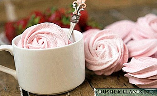 Pagluto lamiang mga strawberry marshmallow sa kusina sa balay