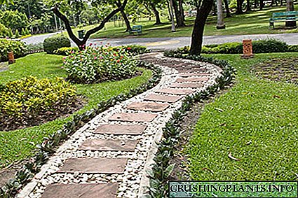 Интересни идеи за создавање комбинирани патеки во градината