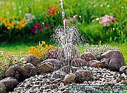 Vrtna fontana - sastavni dio krajobraznog dizajna ljetne kućice