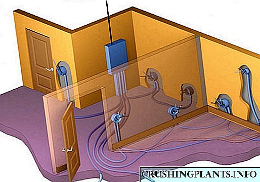 Независна инсталација и жици на електрични жици во приватна куќа
