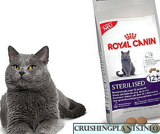 Abinda ke ciki na Royal Canin cat cat da kewayon sa