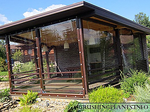 Llojet moderne të awnings për arbors dhe verandat