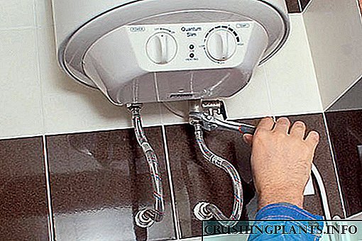 Teknologjia e instalimit dhe lidhjes së një ngrohës uji në vend